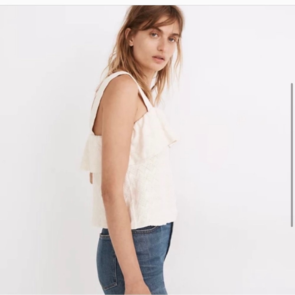 MADEWELL Ruffle Crochet Tank Top - Picture 4 of 10